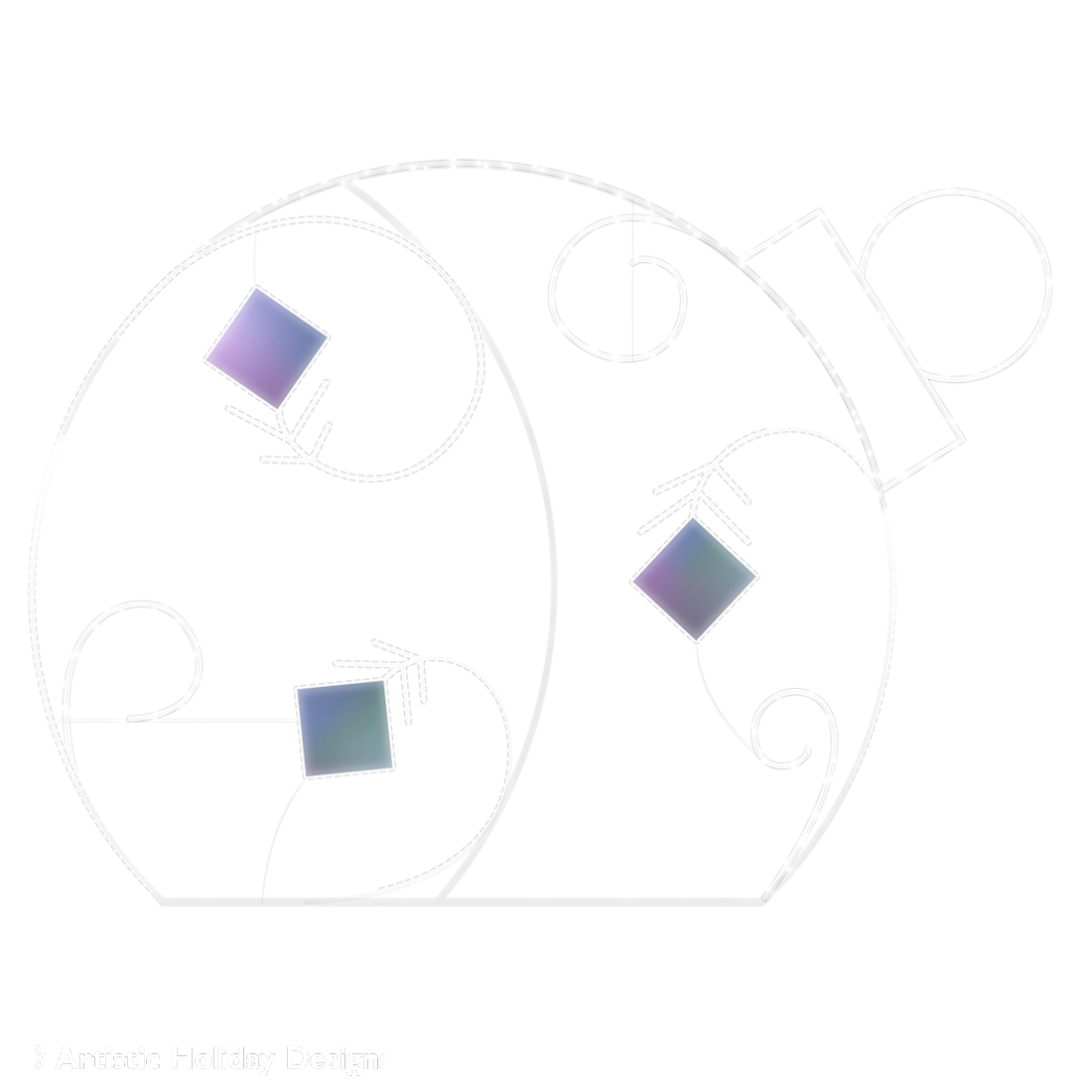 2D Elsa Ornament  - 7.2ft