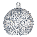 3D Silver Ornament with Spangles 6.88ft