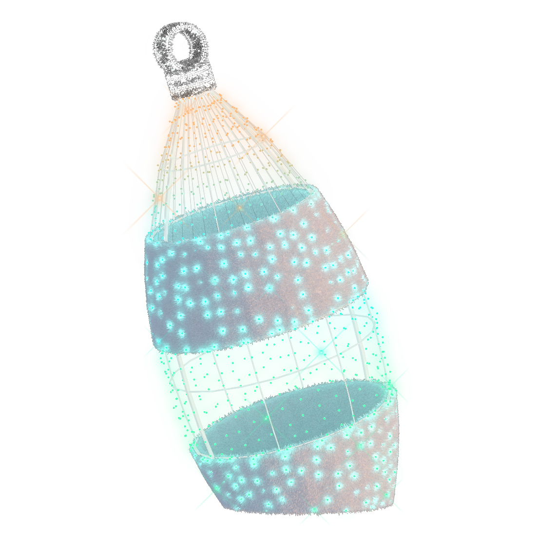 Infinity Deco White Ornament 9.8ft