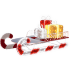 Candy Cane Sleigh - 4.59ft
