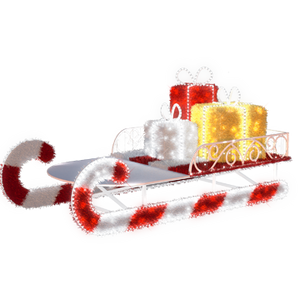 Candy Cane Sleigh - 4.59ft