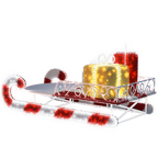 Candy Cane Sleigh - 4.59ft