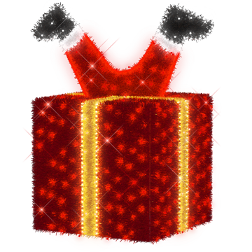 Santa Legs in Giftbox - 4.59ft