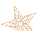 e-deco 2D Gold Star - 4.92ft