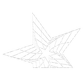 e-deco 2D White Star - 4.92ft