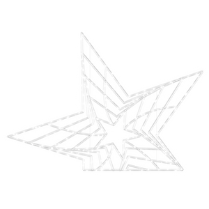 e-deco 2D White Star - 4.92ft
