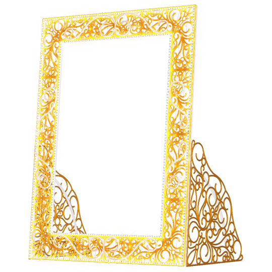e-deco 2D Gold Frame - 8.36ft