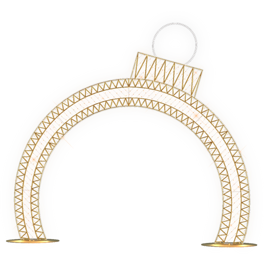 e-deco 2D Gold Ornament Arch - 13.12ft