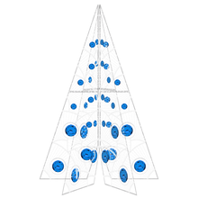 Manon Tree with Blue Ornaments - 19.6ft - artistic-holiday-designs