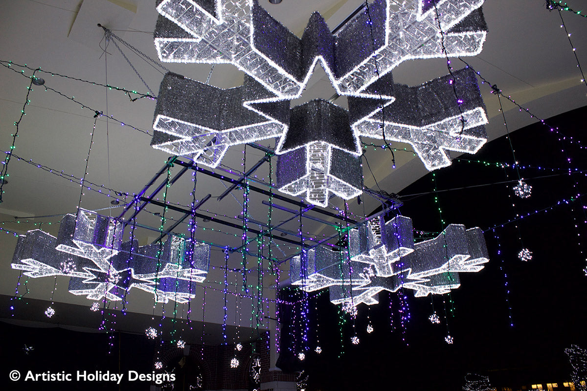 Large Majestic White Snowflake - 9.8ft