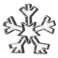 Large Majestic White Snowflake - 9.8ft