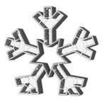 Large Majestic White Snowflake - 9.8ft