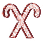 Large Majestic Red Candy Cane - 9.8ft