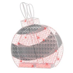 2D/3D Enchanted Red Ornament - 9.8ft