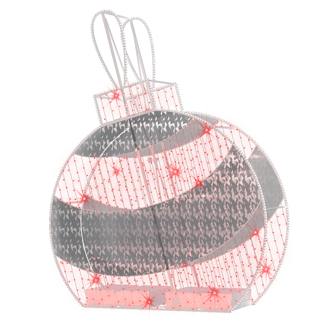 2D/3D Enchanted Red Ornament - 9.8ft