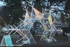 Walk Thru Snowflake Panels with Ornaments - 16.4ft