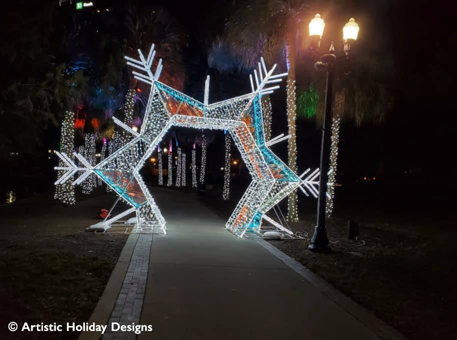 3D Walk Thru Snowflake - 15.85ft