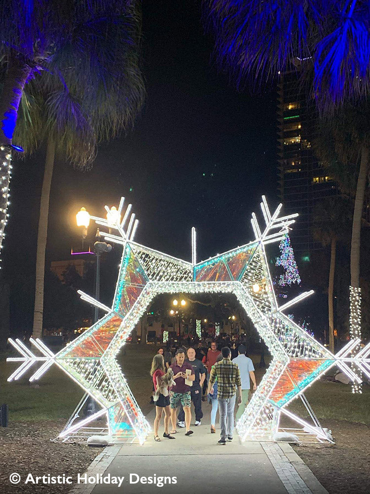 3D Walk Thru Snowflake - 15.85ft