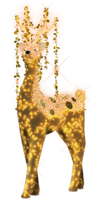 Reindeer in Gold with Gold Spangles - 9.84ft