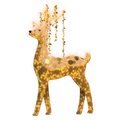 Reindeer in Gold with Gold Spangles - 9.84ft