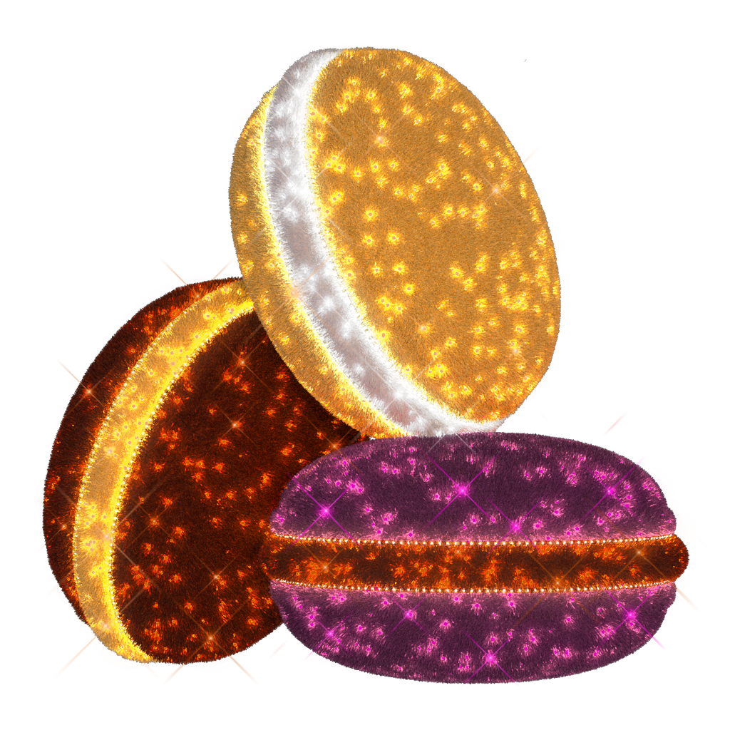 3D French Macarons Display - 7.38ft