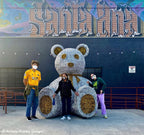 Silver 3D Teddy - 9.8ft