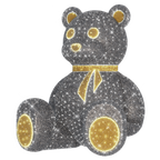 Silver 3D Teddy - 9.8ft