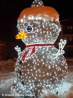 Silver 3D Snowman - 10.49ft
