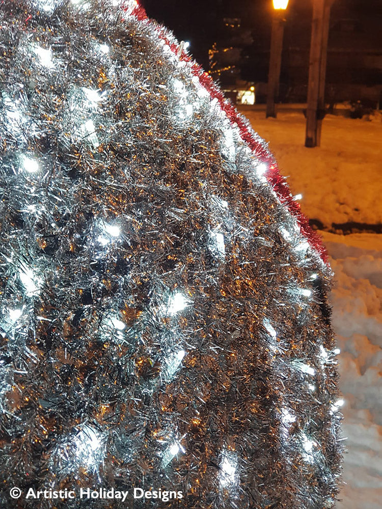 Silver 3D Snowman - 10.49ft
