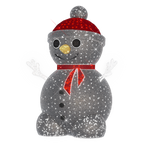 Silver 3D Snowman - 10.49ft