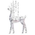 Reindeer in White with Silver Spangles - 9.84ft