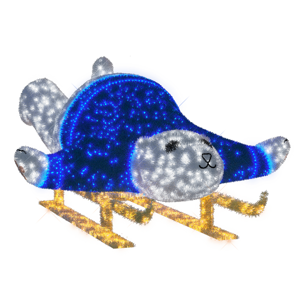 Sledding Polar Bear 4.1ft