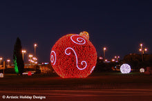 Giant 3D Ornament with animated rope lights - 17ft