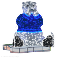 Ice Skating Polar Bear - 7.21ft
