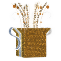 3D Gold Animated Giftbox - 10.66ft
