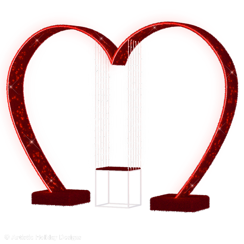 Heart Arch with Bench 9.8ft
