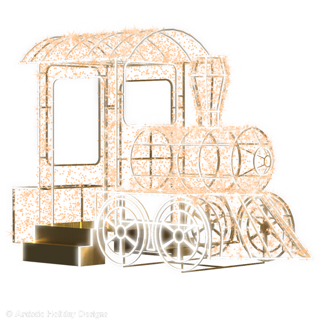 Train Engine Photo Stand - 9.18ft