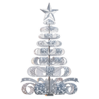 Ribbon Tree in Glittering White - 28ft