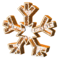 Majestic Gold Snowflake - 6.5ft - artistic-holiday-designs