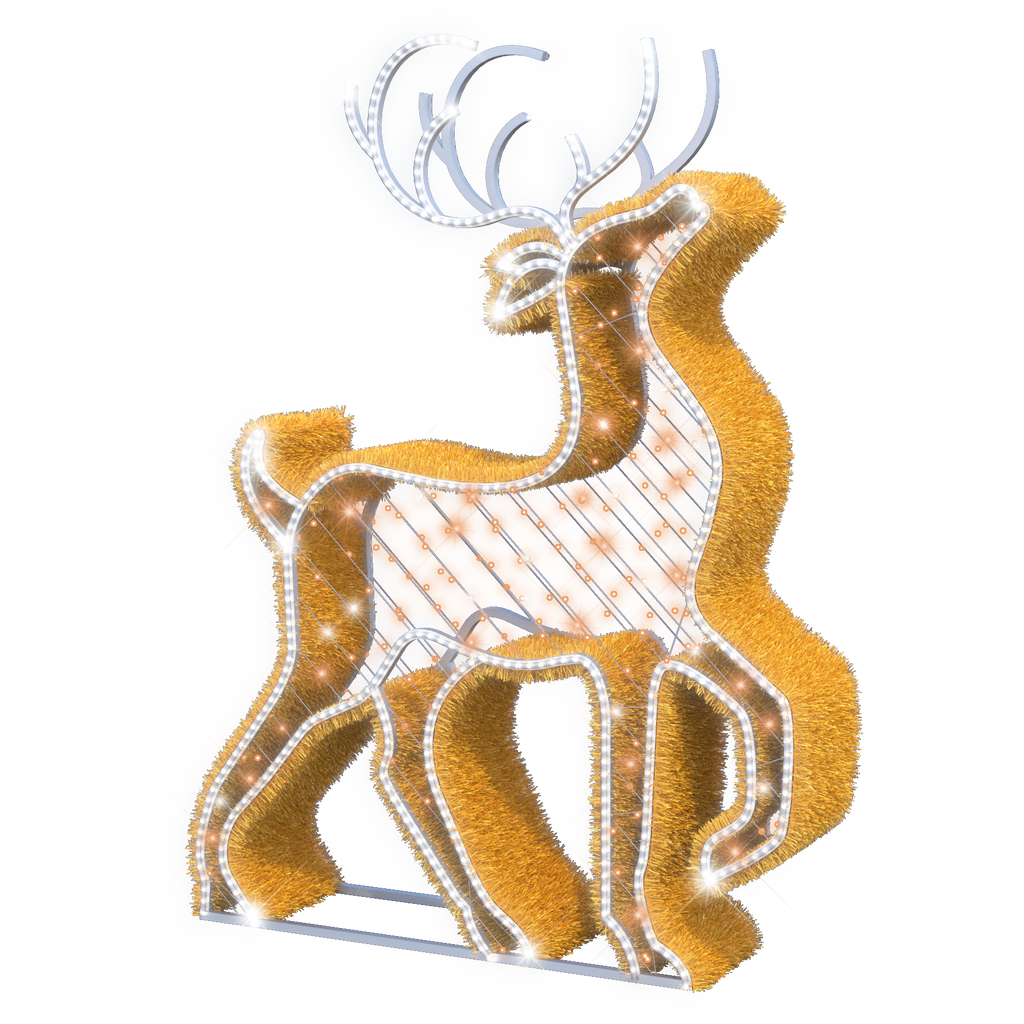 Majestic Reindeer - 6.3ft - artistic-holiday-designs