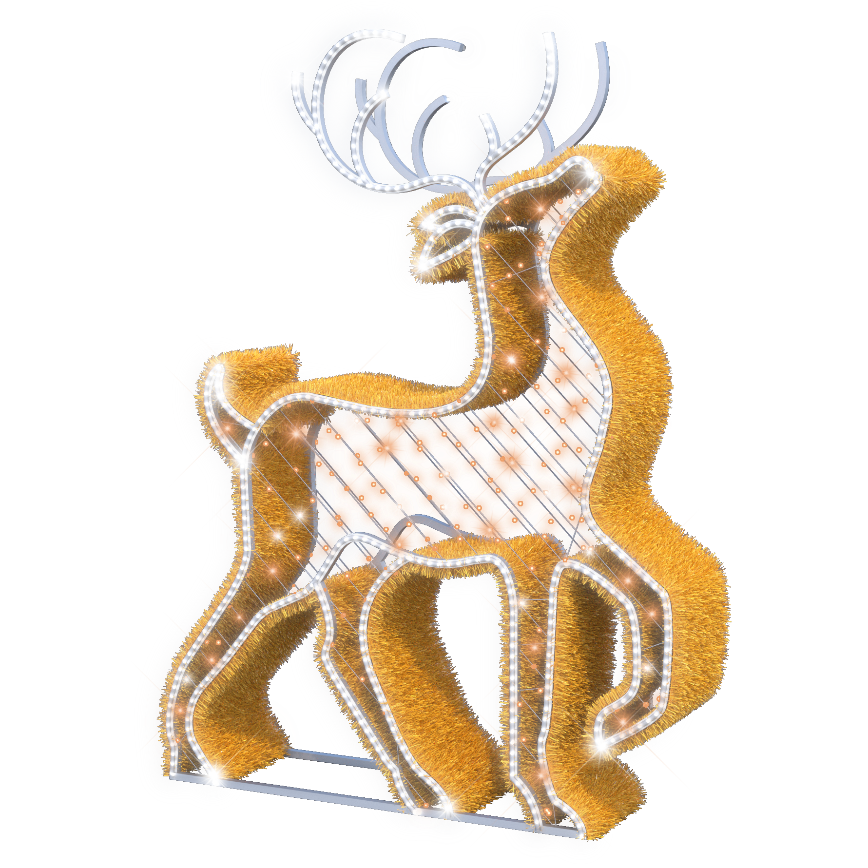 Majestic Reindeer - 6.3ft - artistic-holiday-designs