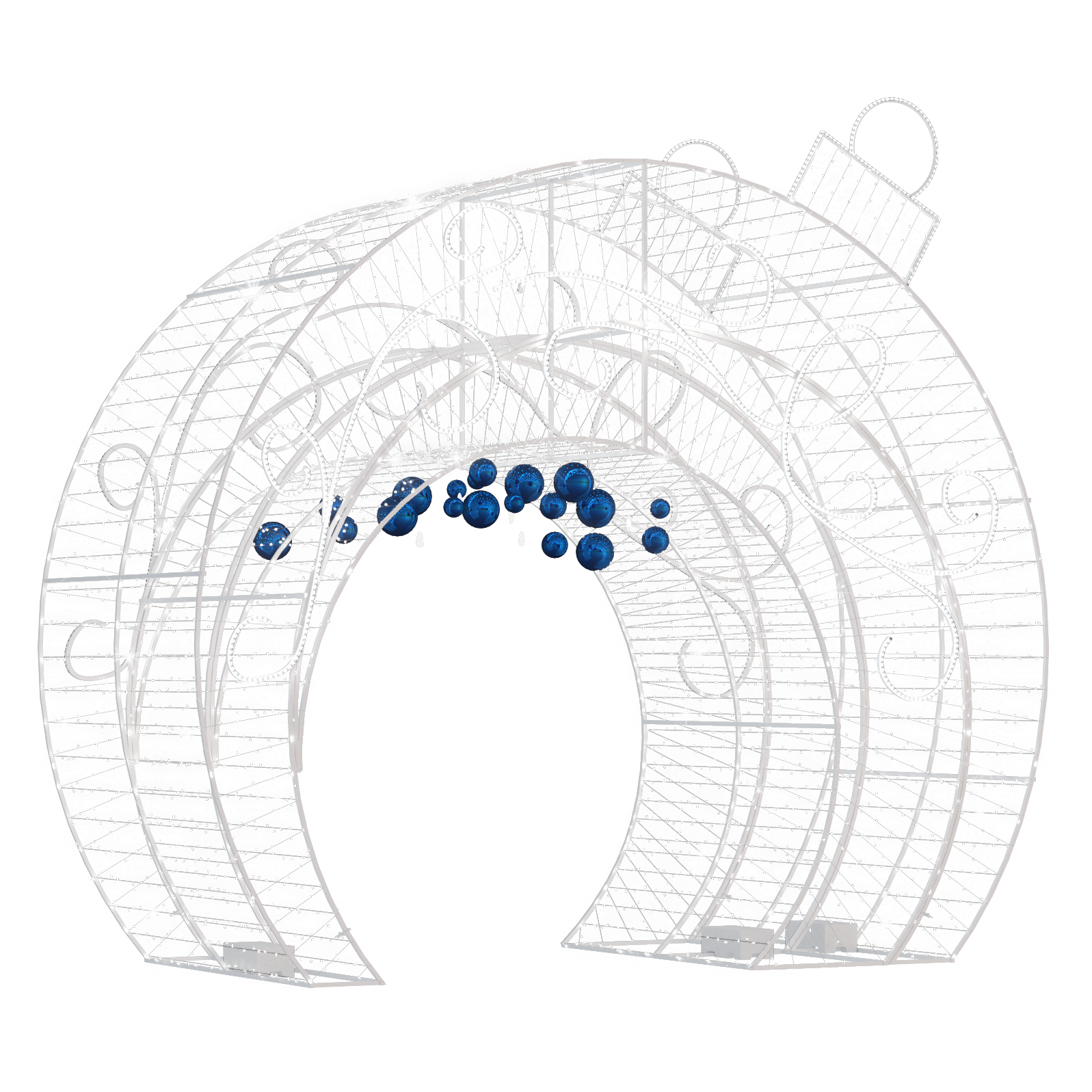 Walk thru Jubilee Ornament - 13.12ft - artistic-holiday-designs